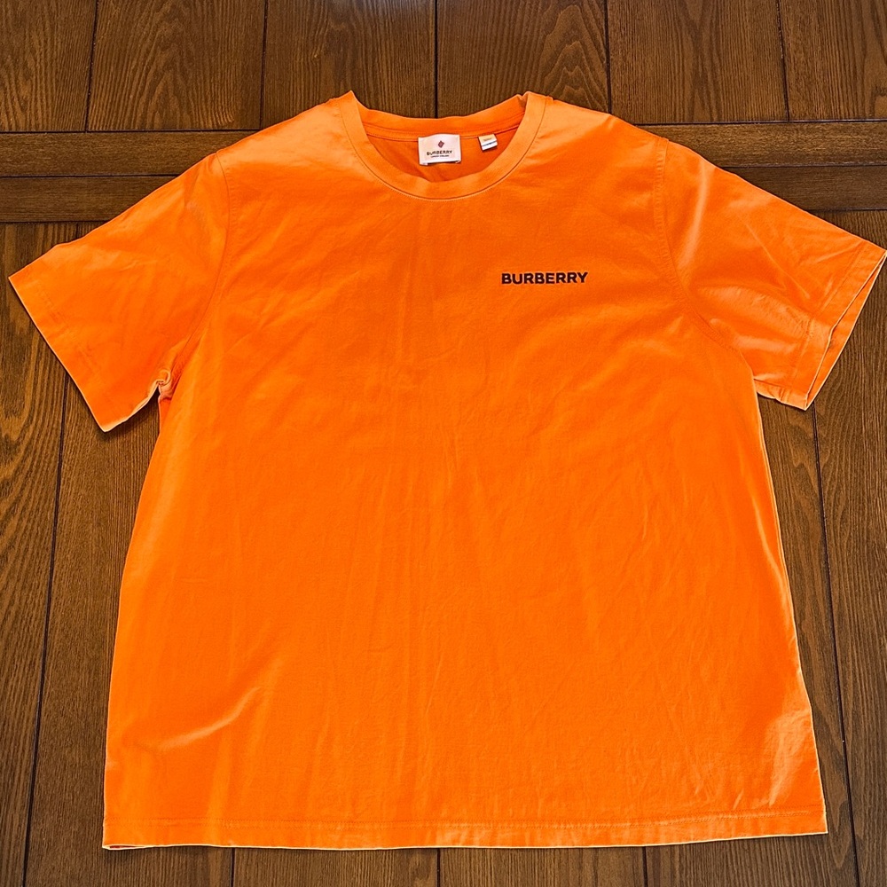 Burberry Vibrant Orange Short Sleeve Tee size XL